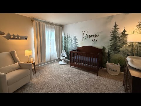 ASMR Nursery Tour | whispers, tracing 🏔️🧸🤍