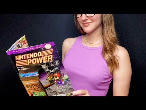 ASMR Reading Nintendo Power Magazine l Soft Spoken, Super Mario RPG ⭐