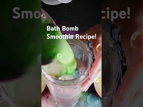 BaTH BoMB SMooTHie ReCiPe 🟢🔵🔴 #relaxing #asmrlikeasandbox #asmr