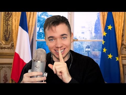 ASMR DANS LE BUREAU DU PRÉSIDENT 🇫🇷 ( je stress 😭)