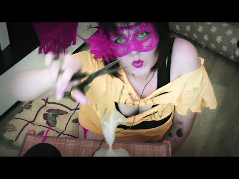 ASMR. SWEET PINC DEAMON MAKES HOT DRINKS. Soda, whiskey, ice mouth sounds  АСМР  Газировка Виски Лёд