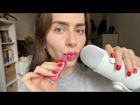 ASMR ich trage 100 Schichten Lipgloss auf