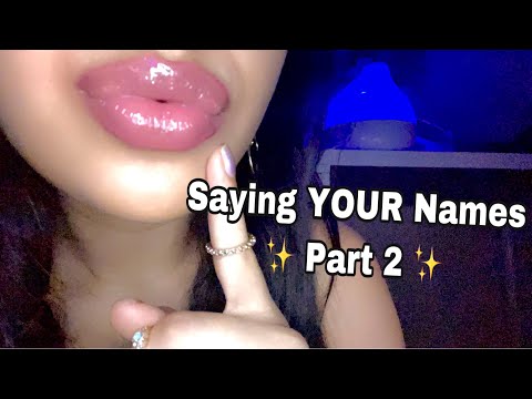 ASMR~ Saying YOUR Names PART 2 💕 (LoFi Whisper)