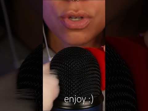 gentle mic blowing & brain brushing 😴 #asmr