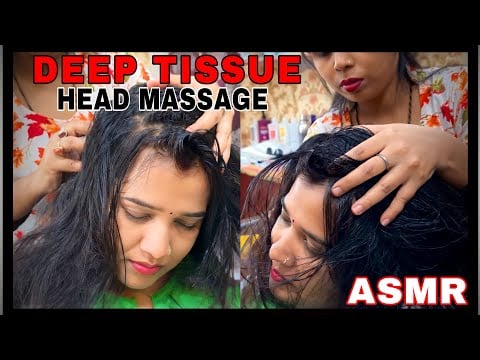 ASMR Deep Tissue Head Massage || A Pills For Deep Sleep || Most Relaxing & Insomnia Relief #asmr