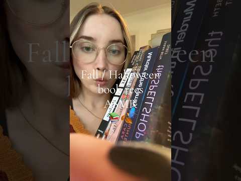 FALL BOOK RECS ASMR 📚🎃🍂 #asmr #booktok #tappingtriggers #books