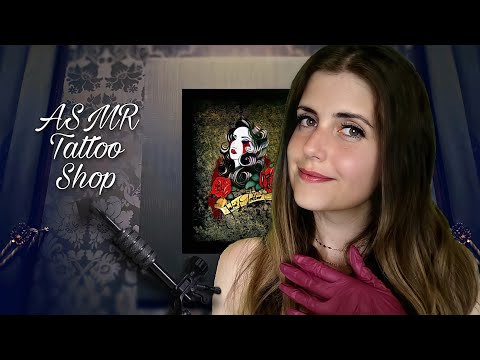 ASMR Tattoo Shop Roleplay (deutsch) - personal attention, measuring, whispering (german)