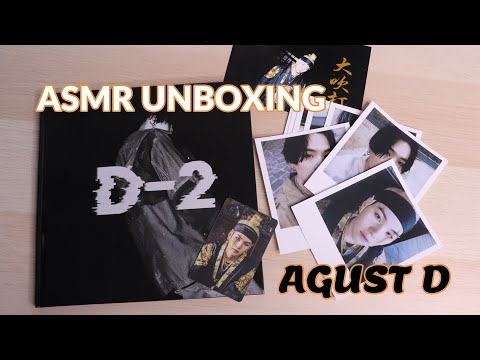 ASMR EDITION SOFT SPOKEN: AGUST D D-2 MIXTAPE UNBOXING (민윤기)