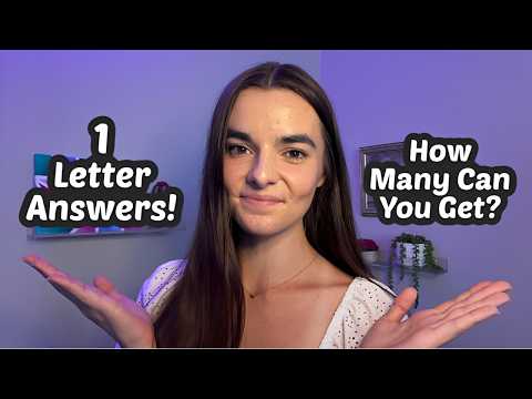 ASMR 75 Easy General Knowledge Trivia Questions | All One-Letter Answers