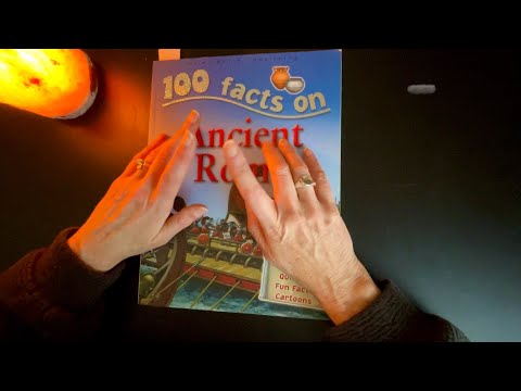 ASMR Book Reading Facts About Ancient Rome | Soft Spoken + Page Turning