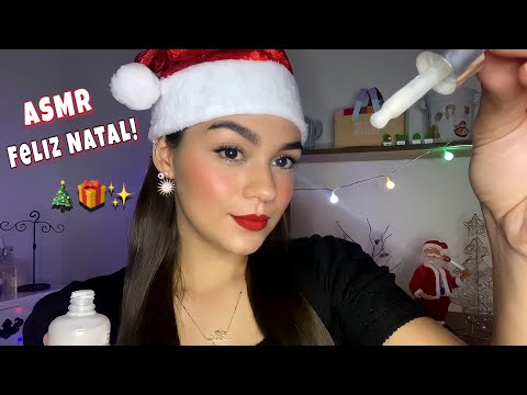 ASMR - TE ARRUMANDO PRO NATAL! 🎅🏼