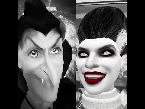 DRACULITO Y FRANKESTINA-NUNCA PASARAS FRIO- VIDEO #5 🧛‍♀️#shorts #cortos #halloween🧟