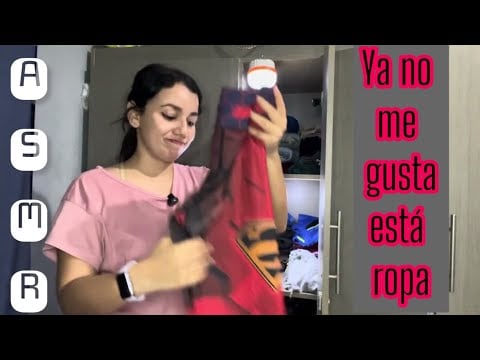 ASMR CASERO DOBLANDO Y ORGANIZANDO MI ROPA 🧥 🙌🏻