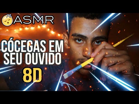 ASMR CÓCEGAS em SEU OUVIDO, VÁRIOS GATILHOS 😴😴