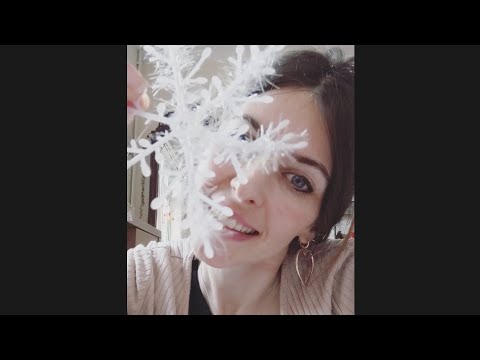 ASMR 💆🏼‍♀️ Whisper Video 😴 Snowflake Face Stroking ❄️