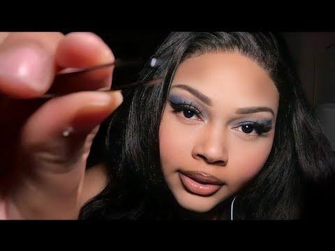 asmr plucking your eyebrows roleplay ✨😴