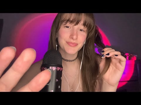 ASMR Hair Play | hair sounds, brushing, and whispers…