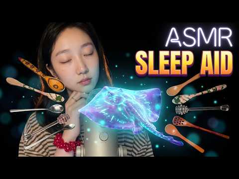 🎧💤 KC Sleep Aid ASMR | Unique Spoon Tapping & Stingray Triggers for Deep Sleep 🌙💤