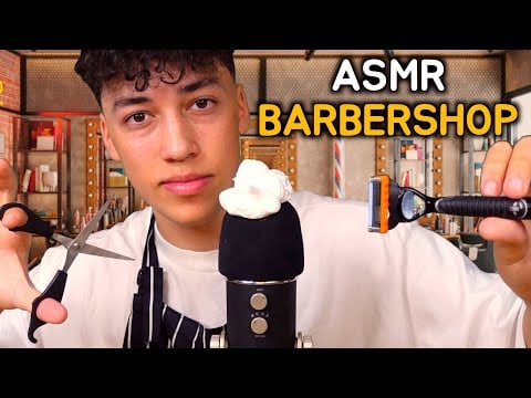 ASMR ULTIMATE barbershop haircut & shave Roleplay 💈✂️