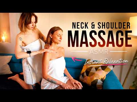 You Will Feel Instantly Relaxed | Neck & Shoulder Massage ASMR