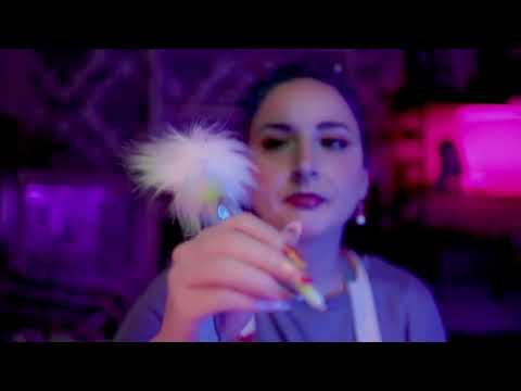 ⭐️ Art Asmr 🌙 with music playing in other room (layered soundscape)