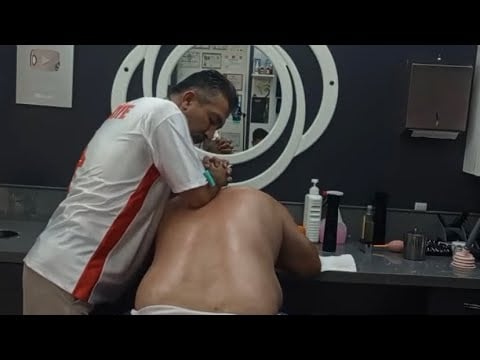 YOUR ASMR SLEEP FRIEND MUNUR ONKAN . BACK AND SEAT MASSAGE AND SKIN CARE