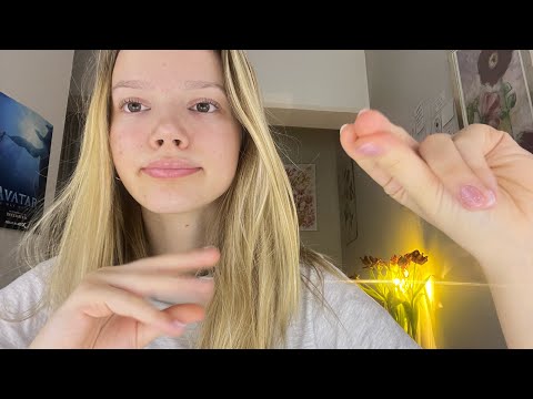 ASMR for relaxation!! 🌙🌸 rambling, finger fluttering and tapping! 💤
