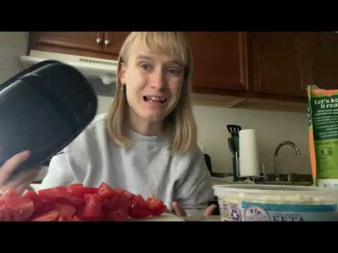 ASMR Sunday Meal Prep- Green Goddess Salad