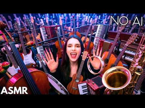ASMR Tapping & Scratching on My Musical Instruments Collection 😮 🎸 No Talking for Sleep & Relaxation