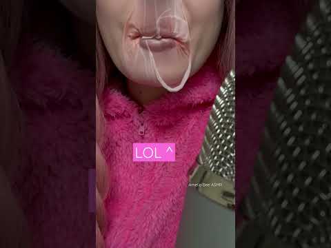 A HUGE bubble gum bubble popped on my face LOL FAIL 😅 #bubblegum #asmr #fail