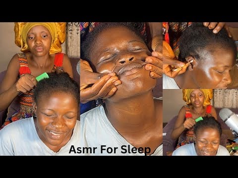 ASMR MASSAGE SCALP, HEAD SCRATCHING FAST AND AGGRESSIVE, HAIR PLAY, HAIR OILING, EAR CLEANING.