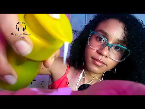 ASMR Meu Presente de Natal 🎁  I Tapping, Sons Relaxantes e Sussurros 🌿