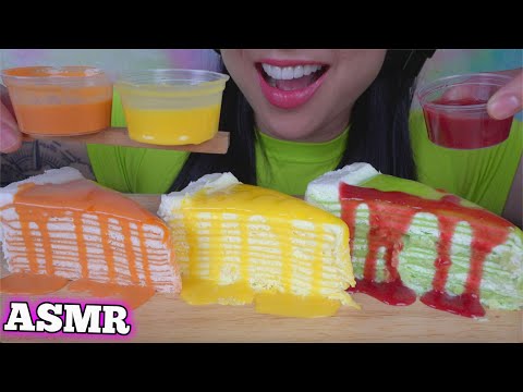 ASMR CLASSIC CREPE CAKE (EATING SOUNDS) LIGHT WHISPERS | SAS-ASMR