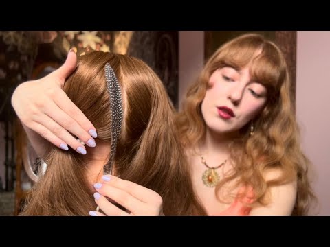 Relax and Manifest ✨ Scalp Treatment ASMR (hair & scalp play for light meditation & tingles)