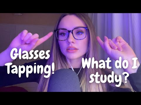 ASMR | Glasses Tapping and Whispering for Relaxation 👓✨ (Tapping, Soft Whispers, Educational)