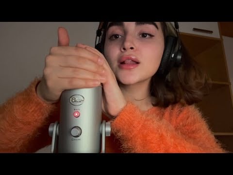 ASMR Fast/Slow Mic Rubbing & Gripping Practice + Mouth Sounds