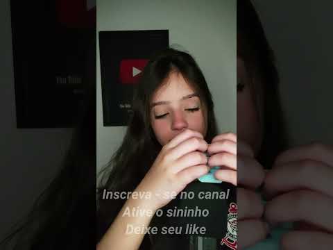 ASMR SOM DE CAIXA ( TAPPING  SCRAPING ) Luiza Aro #shorts