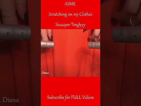 ASMR Scratching on my Clothes  ❤️ Suuuper Tinglyyy ❤️ Fabric Scratching #asmr #shorts
