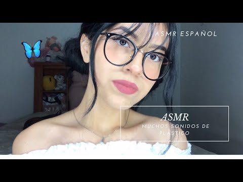 ASMR/ Muchos sonidos de plástico/ Plastic sounds/ ASMR en español/ Andrea ASMR 🦋