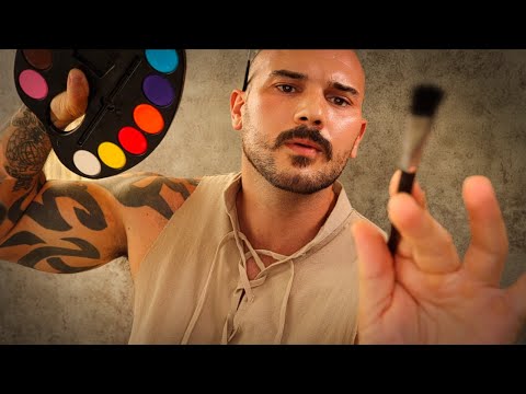 ASMR Brushing and Painting Away Your Stress (ASMR for Sleep) Safest Place in ASMR ✨ Face Tracing