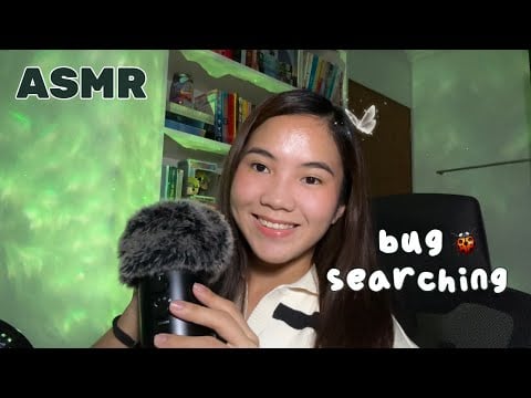 BUG SEARCHING ASMR 💆🏻‍♀️ Tingly and Relaxing 💤 | Mic Scratching and Whispers
