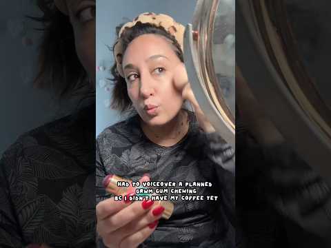 ASMR gum chewing GRWM