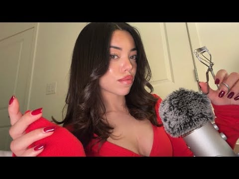 ASMR Pampering Your Lashes Before Bed! 