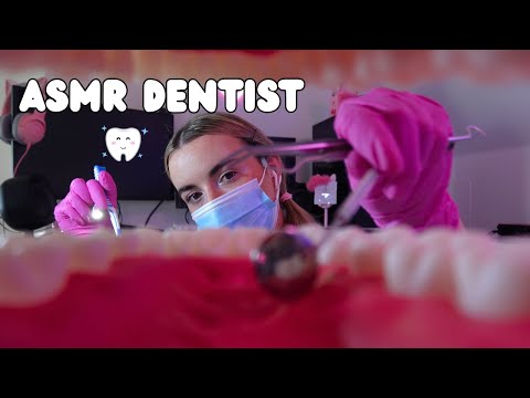 ASMR Dentist roleplay 🦷 examination & teeth cleaning! (soft spoken, realistic & relaxing)