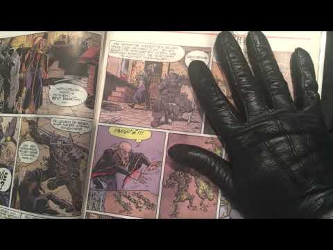 LEATHER GLOVES ✋🤚 Reading  in Dutch 👄  WHISPER 🎧  [[ASMR]]