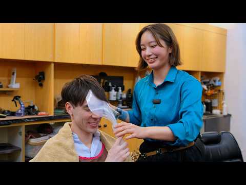 💈(ASMR) Why This Japanese Lady Barber’s Full Service Is a MUST-SEE