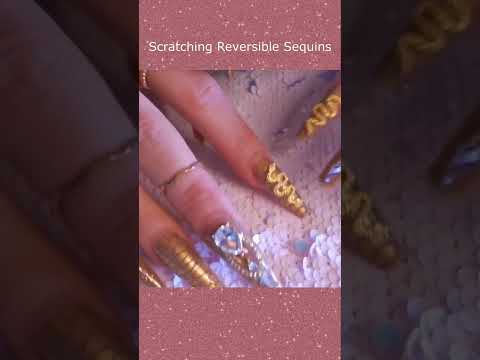 ASMR Reversible Sequins Scratching❤️ #asmr #shorts