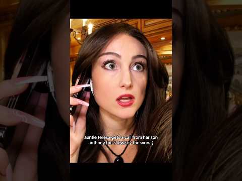auntie teresa gets a call from her son anthony (he's the worst) #asmr