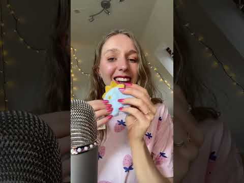 Oyster trigger but the sound changes every time 🦪😱 #asmr #asmrshorts #shorts