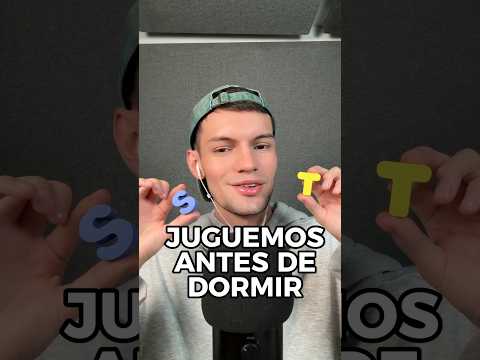 JUEGO EFECTIVO PARS ANTES DE DORMIR #asmr susurros relajantes #shorts #asmrvideo